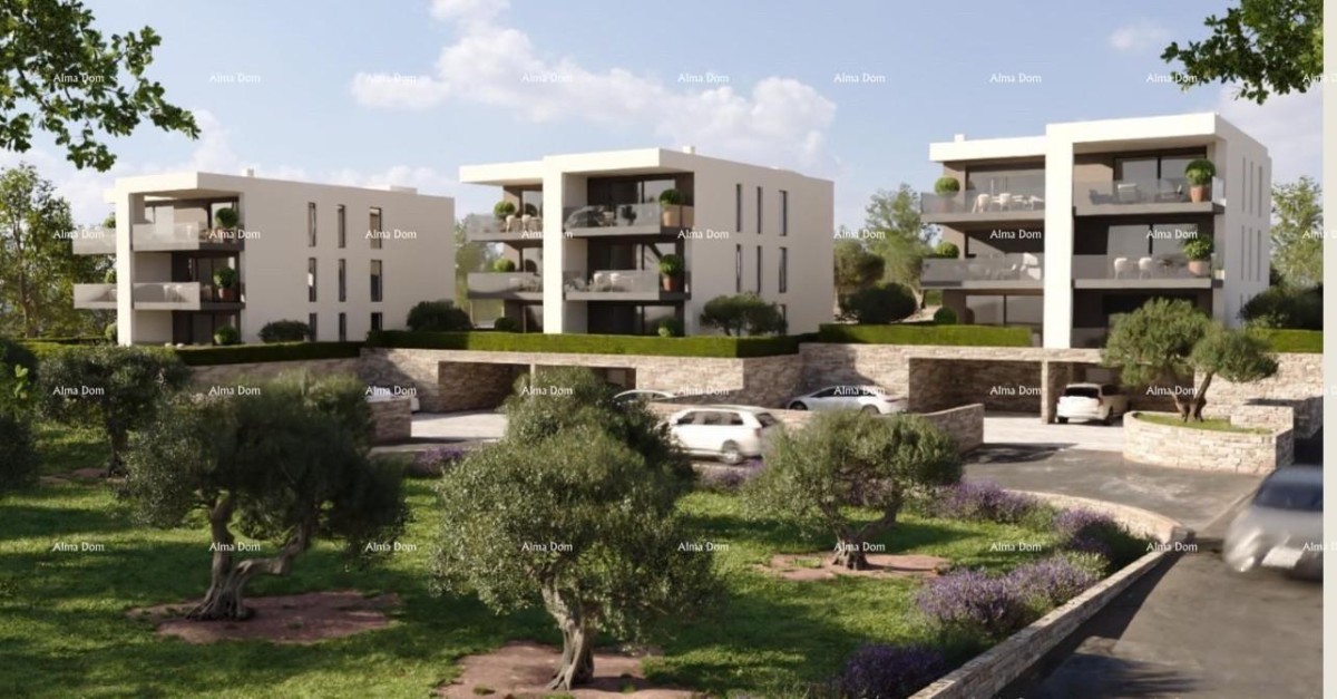 Neues Projekt! Wohnungen in ausgezeichneter Lage, in der Nähe des Meeres, Umag! Wohnung E zg1