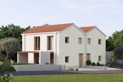 NOVIGRAD, OKOLICA, DUPLEX KUĆA SAMO 300 METARA OD PLAŽE I MORA.