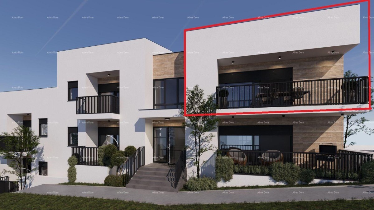 ŽMINJ – Moderne Wohnung im ersten Stock mit Terrasse (Wohnung E)