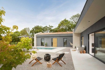 A villa that perfectly combines traditional elements with modern design