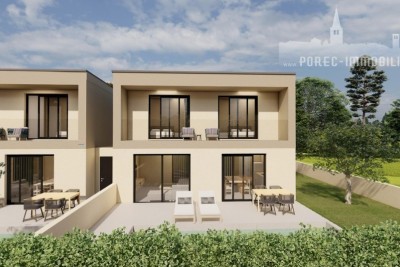 Porec area, new semi-detached house with pool and two bedrooms