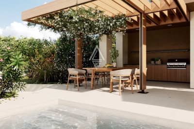 Istria, Diminići: Modern sea view villa infinity pool