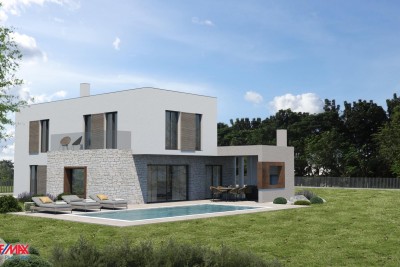 ISTRA, LABIN - OKOLICA, NOVOGRADNJA!! VILLA SA PANORAMSKIM POGLEDOM