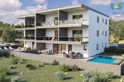 ISTRA, NOVIGRAD - Wohnung in Novigrad mit zwei Schlafzimmern und schöner Terrasse!