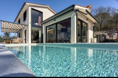 Istria - Luxury villa with swimming-pool and open sea view