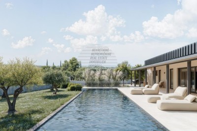 Exceptional modern single-storey house with a large swimming pool - under construction