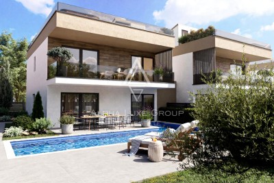 Istra, Brtonigla: Moderna duplex vila s bazenom i krovnom terasom