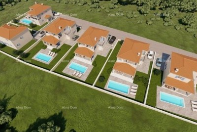 LIŽNJAN! VENDITA DI CASE IN COSTRUZIONE CON PISCINA.