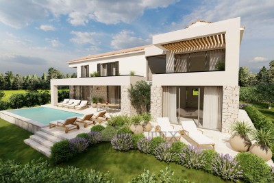 Luxusvilla mit Blick auf das Meer