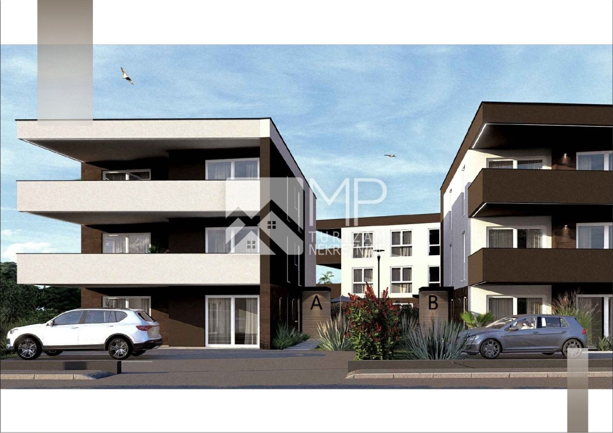 MEDULIN – NEUBAU | Wohnung A2 im 1. Obergeschoss mit geräumiger überdachter Terrasse und zwei Parkplätzen