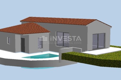 Zona di Dignano, terreno edificabile 482 m² con permesso di costruzione per una casa di 120 m²
