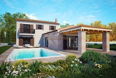 Istrien – Poreč: Luxuriöse moderne Villa mit Pool und Meerblick