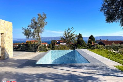 ISTRA, LABIN, NOVOIZGRAĐENA MODERNA KUĆA S POGLEDOM NA MORE