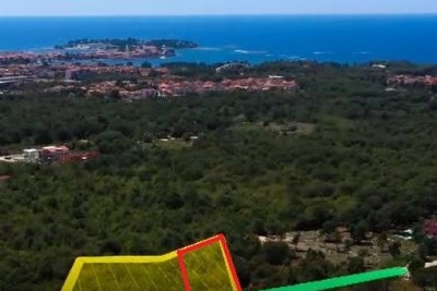 Poreč - građevinsko zemljište Gulići, rubna parcela