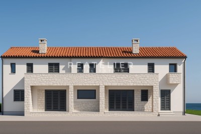 Doppelhaushälfte im Bau in Kaštel in ausgezeichneter Lage, Möglichkeit zum Bau eines Pools, Neubau! - in Gebäude