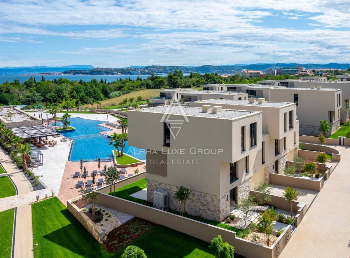 Istrien, Savudrija: Luxus villa meerblick mit spa