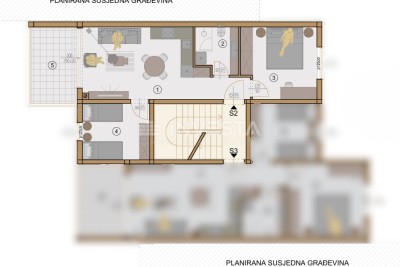 Valdebek – new apartment under construction, 1st floor, 2 bedrooms, terrace, parking