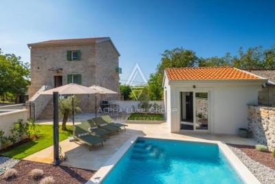 Istrien, Višnjan, Steinvilla mit Pool und Wellness