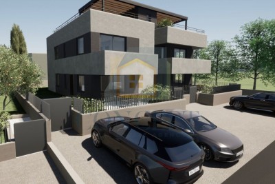 Poreč, Uža okolica, Appartamento di lusso al 1° piano con terrazza sul tetto e vista mare, a 1500 m dal mare