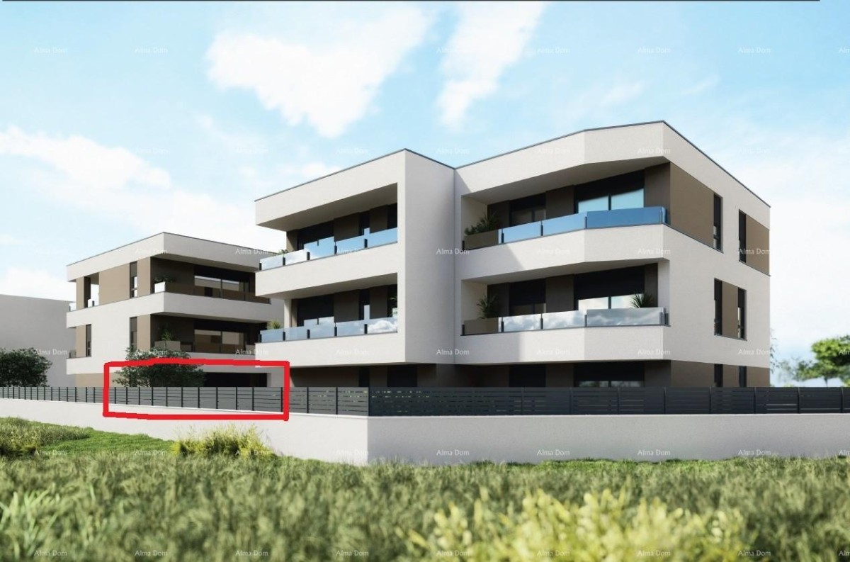 PULA, Valdebek – Erdgeschosswohnung mit Garten im Neubau / B1