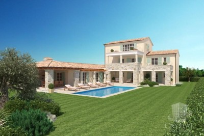 Landestypische Steinhäuser zwischen Poreč und Novigrad