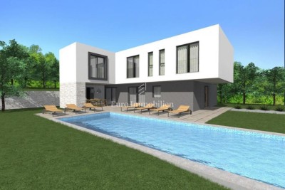 Umgebung von Labin – moderne Villa mit Pool im Bau