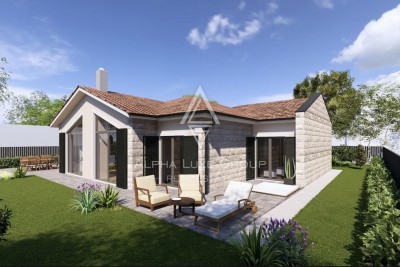 Istra, Kanfanar : Zemljište 550 m² s projektom kuće