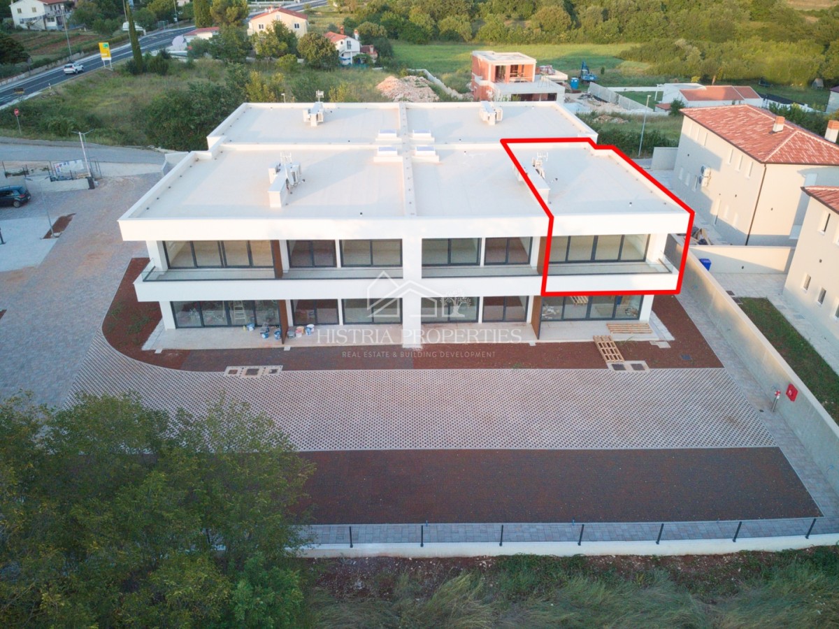 Moderne Wohnung mit großzügiger Terrasse in der Nähe von Rovinj in einem hochwertigen Neubau