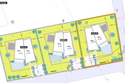 Istria, Umag: Prime building land with villa plan