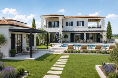Istrien, Poreč : Moderne Villa mit Pool und Garten