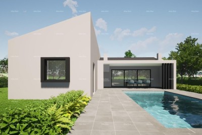 Project of a house with a swimming pool in Kršan
