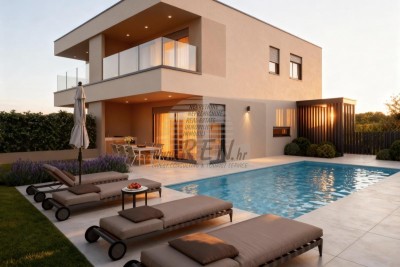 Modern Semi-Detached House with Pool in a Prime Location in Novigrad - under construction