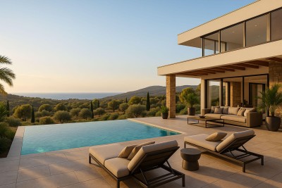 Vaša vila s pogledom na more - individualni dizajn, njemačkojezična pratnja, ključ u ruke