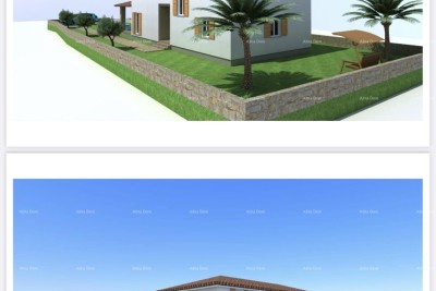 In der Nähe von Barban! Grundstück mit Projekt für ein Haus!
