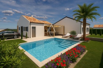 Istrien, Kastelir: Modernes doppelhaus