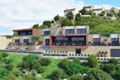 Istra, Kaštel: Građevinsko zemljište dozvola pogled more