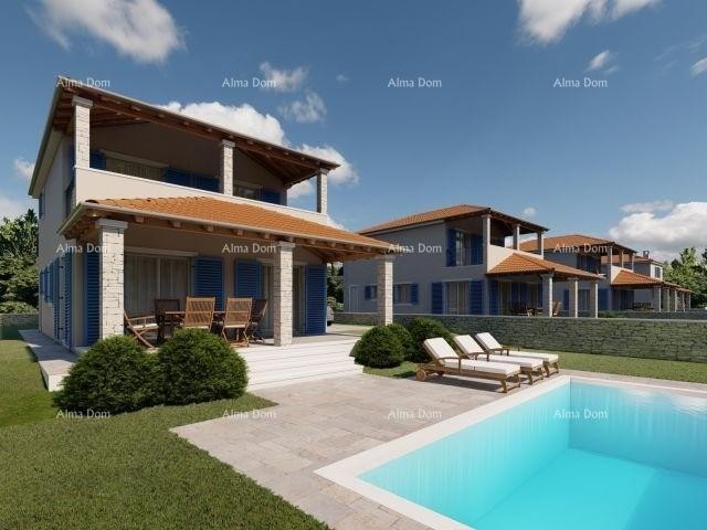 LIŽNJAN! VERKAUF EINER IM BAU BEFINDLICHEN VILLA MIT POOL.