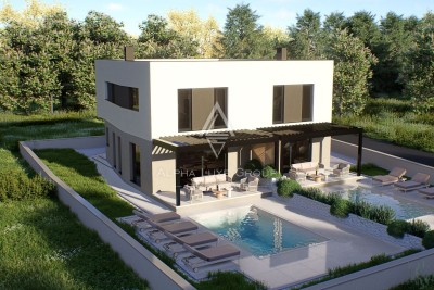 Istrien, Liznjan: Moderne villa mit privatem pool
