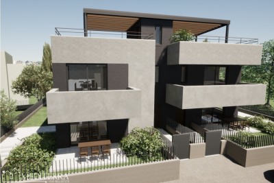 Apartment with roof terrace and sea view, Poreč, Istria - under construction