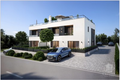 Moderna hiša v gradnji