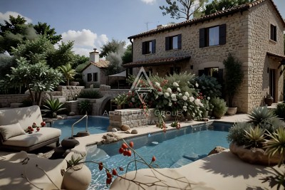 Istria, Bale: Building land center with ruin