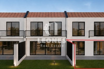 Apartment with a garden in a new building near Umag
