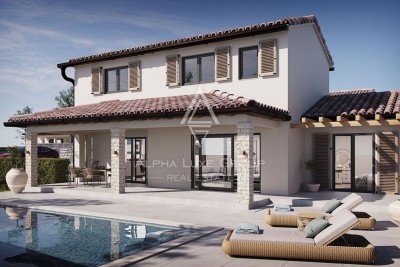 Istria, Svetvinčenat – casa con piscina in costruzione