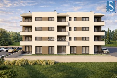 Poreč-Parenzo dintorni, nuovo appartamento di 66 m2, 1° piano, 2 posti auto, ASCENSORE