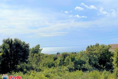 ISTRIA, LABIN, SURROUNDINGS, BUILDING LAND WITH SEA VIEW
