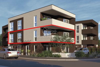 Appartamento con ampia terrazza in un edificio nuovo di pregio in zona tranquilla.
