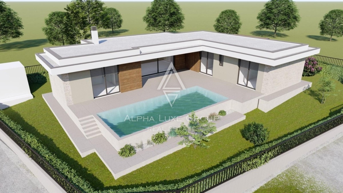 Istrien, Galižana, Baugrund mit Baugenehmigung für Villa