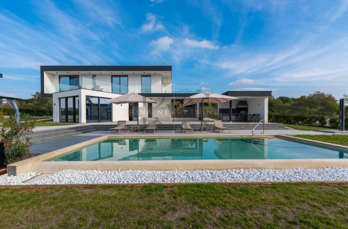 ISTRIEN - KAŠTELIR - PRIVATE LUXUSVILLA MIT MEERBLICK!