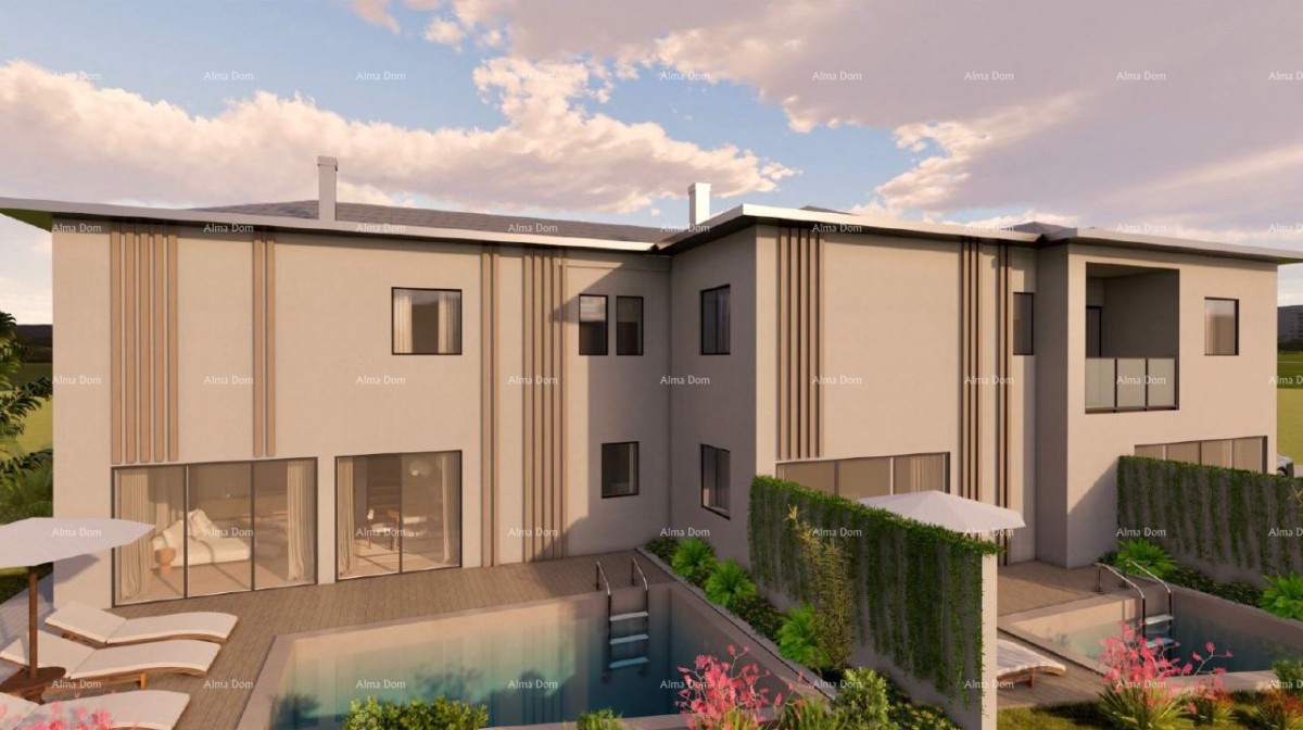 Moderne Haus im Bau an ruhiger Lage in Kaštelir