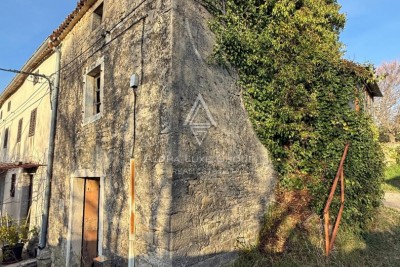 Istrien, Krasica: steinhaus mit meerblick